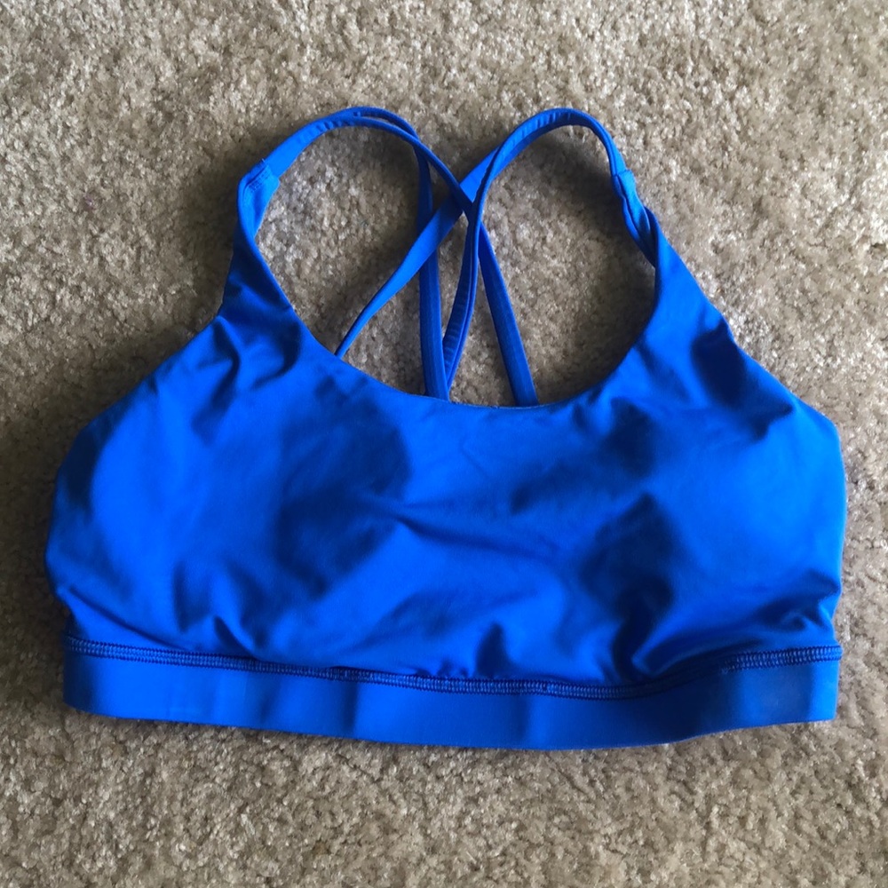Lululemon blue sports bra size 12